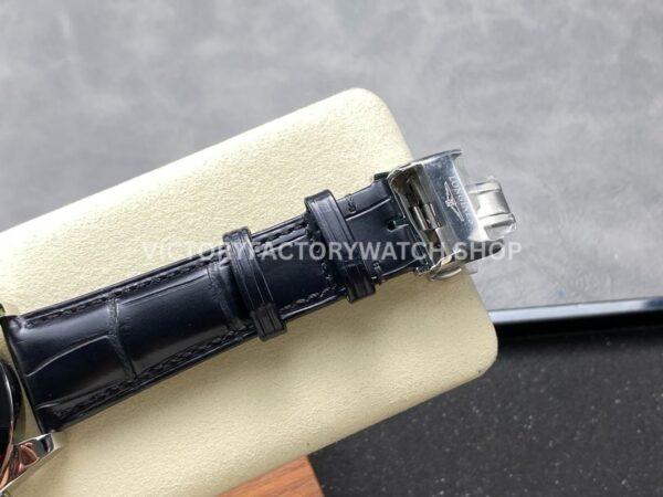 AF Factory Longines Conquest Chronograph L3.836.4.52.9 42mm Steel Leather Strap Black Eyes Gray Dial