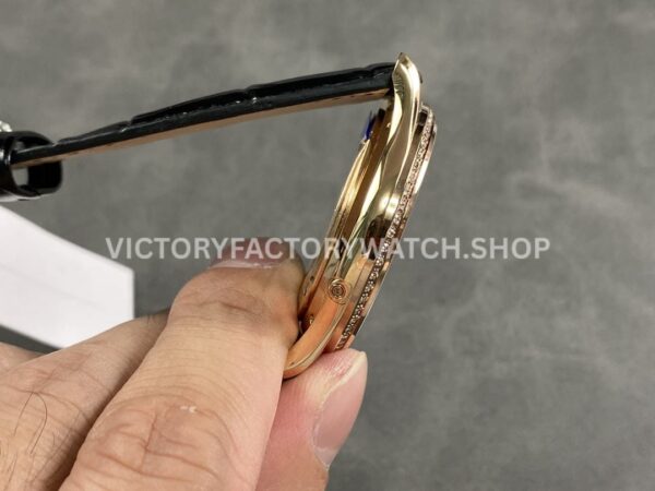 APS Factory Jaeger-LeCoultre Master Ultra Thin Moon Q1362503 39mm Rose Gold Diamond Bezel White Dial