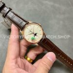 APS Factory Jaeger-LeCoultre Master Ultra Thin Moon Q1362510 39mm Rose Gold Leather Strap White APS Factory Jaeger-LeCoultre Master Ultra Thin Moon Q1362510 39mm Rose Gold Leather Strap White Dial