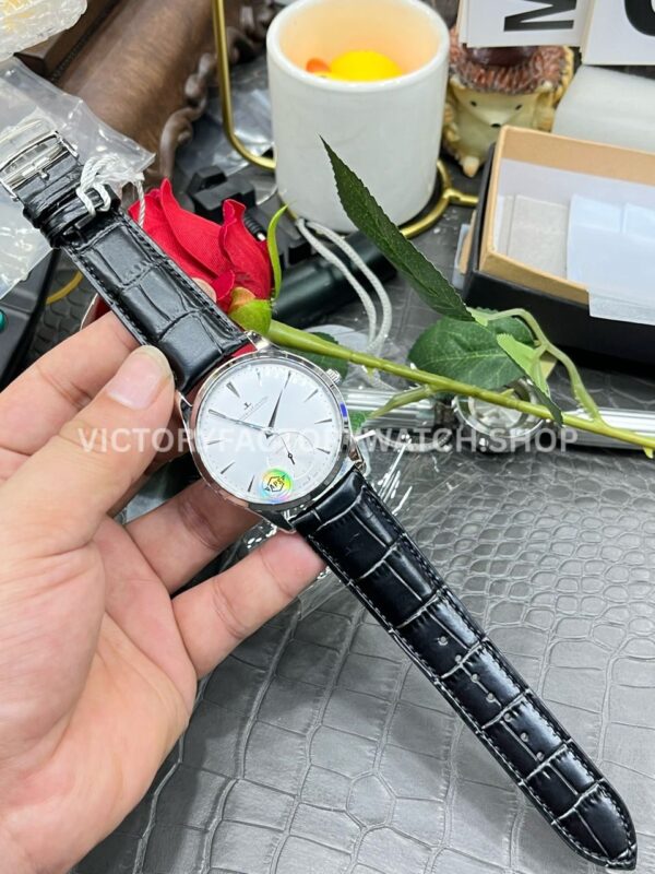 APS Factory Jaeger-LeCoultre Master Ultra Thin Q1218420 39mm Steel Leather Strap Silver Dial