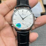 APS Factory Jaeger-LeCoultre Master Ultra Thin Q1218420 39mm Steel Leather Strap Silver Dial