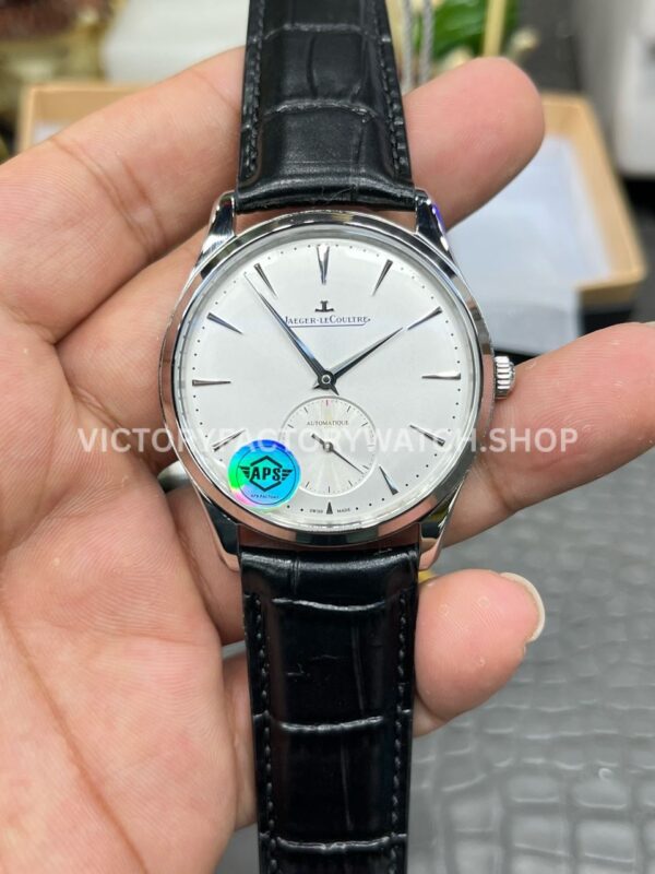 APS Factory Jaeger-LeCoultre Master Ultra Thin Q1218420 39mm Steel Leather Strap Silver Dial