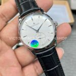 APS Factory Jaeger-LeCoultre Master Ultra Thin Q1218420 39mm Steel Leather Strap Silver Dial