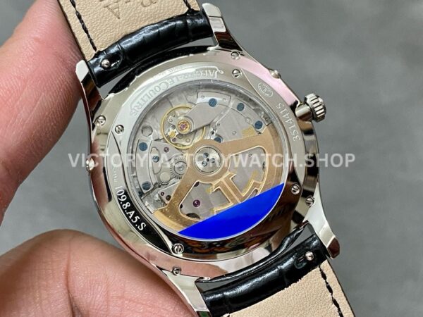 APS Factory Jaeger-LeCoultre Moon Phase Master Q1368430 39mm Steel Leather Strap White Dial