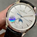 APS Factory Jaeger-LeCoultre Moon Phase Master Q1368430 39mm Steel Leather Strap White Dial