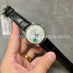 APS Factory Jaeger-LeCoultre Moon Phase Master Q1368430 39mm Steel Leather Strap White Dial