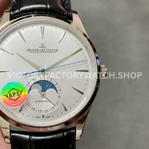APS Factory Jaeger-LeCoultre Moon Phase Master Q1368430 39mm Steel Leather Strap White Dial (9) APS Factory Jaeger-LeCoultre Moon Phase Master Q1368430 39mm Steel Leather Strap White Dial