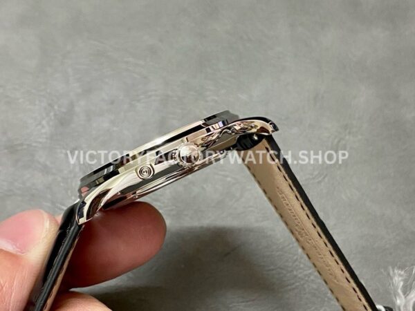 APS Factory Jaeger-LeCoultre Moon Phase Master Q1368480 39mm Steel Leather Strap Blue Dial