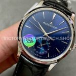 APS Factory Jaeger-LeCoultre Moon Phase Master Q1368480 39mm Steel Leather Strap Blue Dial