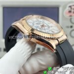 B Factory Rolex Sky-Dweller 336235-0003 42mm Rose Gold Oysterflex White Dial (1) B Factory Rolex Sky-Dweller 336235-0003 42mm Rose Gold Oysterflex White Dial