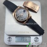 B Factory Rolex Sky-Dweller 336235-0008 42mm Rose Gold Oysterflex Grey Dial (1) B Factory Rolex Sky-Dweller 336235-0008 42mm Rose Gold Oysterflex Grey Dial