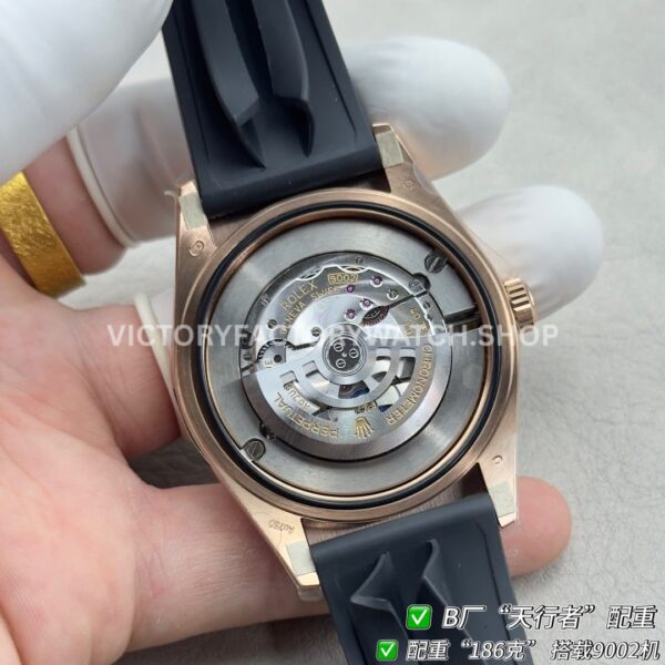 B Factory Rolex Sky-Dweller 336235-0008 42mm Rose Gold Oysterflex Grey Dial (2) B Factory Rolex Sky-Dweller 336235-0008 42mm Rose Gold Oysterflex Grey Dial