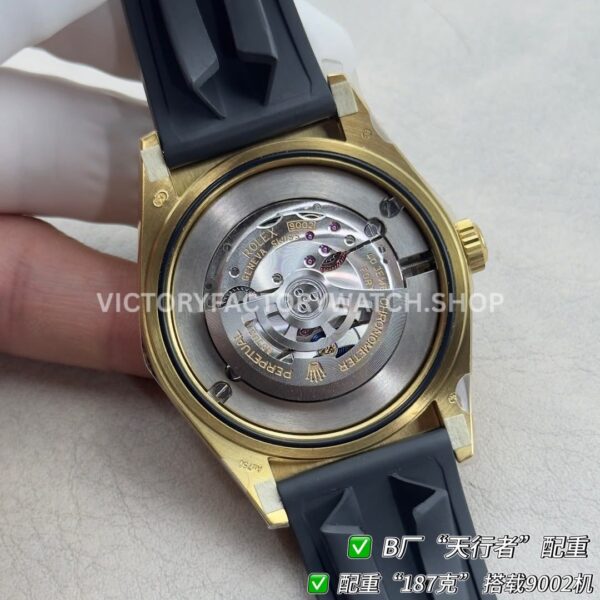 B Factory Rolex Sky-Dweller 336238-0006 42mm Yellow Gold Oysterflex White Dial (9) B Factory Rolex Sky-Dweller 336238-0006 42mm Yellow Gold Oysterflex White Dial