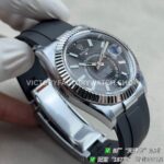 B Factory Rolex Sky-Dweller 336239-0002 42mm White Gold Oysterflex Black Dial (2) B Factory Rolex Sky-Dweller 336239-0002 42mm White Gold Oysterflex Black Dial