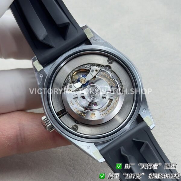 B Factory Rolex Sky-Dweller 336239-0003 42mm White Gold Oysterflex White Dial (11) B Factory Rolex Sky-Dweller 336239-0003 42mm White Gold Oysterflex White Dial