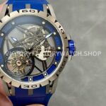 BBR Roger Dubuis Excalibur RDDBEX0479 blue rubber strap blue dial