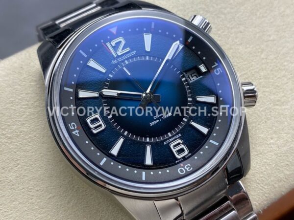 BLS Factory Jaeger-LeCoultre Polaris Date Q9068180 42mm Full Steel Strap Arabic Numerals Blue Dial