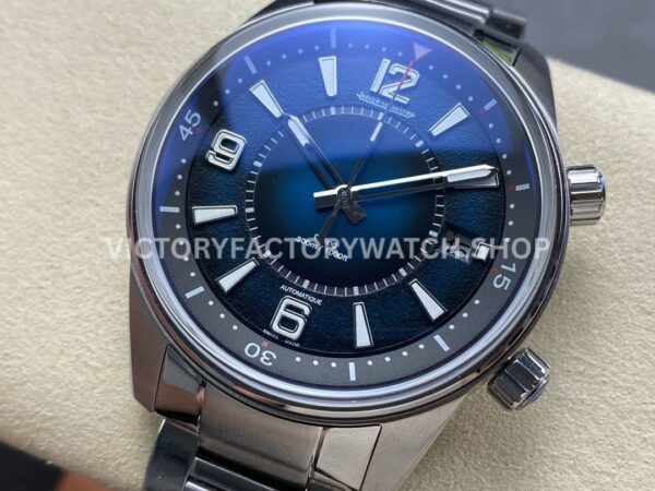 BLS Factory Jaeger-LeCoultre Polaris Date Q9068180 42mm Full Steel Strap Arabic Numerals Blue Dial