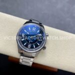 BLS Factory Jaeger-LeCoultre Polaris Date Q9068180 42mm Full Steel Strap Arabic Numerals Blue Dial