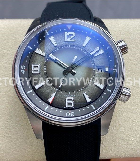 BLS Factory Jaeger-LeCoultre Polaris Date Q906863J 42mm Steel Rubber Strap Arabic Numerals Gree (5) BLS Factory Jaeger-LeCoultre Polaris Date Q906863J 42mm Steel Rubber Strap Arabic Numerals Green Dial