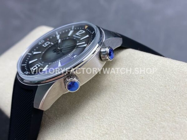BLS Factory Jaeger-LeCoultre Polaris Date Q906863J 42mm Steel Rubber Strap Arabic Numerals Gree (6) BLS Factory Jaeger-LeCoultre Polaris Date Q906863J 42mm Steel Rubber Strap Arabic Numerals Green Dial