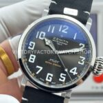 BR Factory Zenith Pilot Type 20 Extra Special 03.2434.67920.I010 45mm Steel Leather Strap Grey Dial