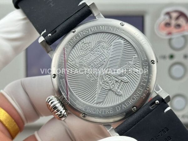 BR Factory Zenith Pilot Type 20 Extra Special 03.2434.67920.I010 45mm Steel Leather Strap Grey Dial