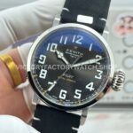 BR Factory Zenith Pilot Type 20 Extra Special 03.2434.67920.I010 45mm Steel Leather Strap Grey Dial