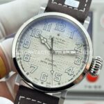 BR Factory Zenith Pilot Type 20 Extra Special 05.2430.67917.C902 45mm Steel Leather Strap Silver Dial