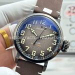 BR Factory Zenith Pilot Type 20 Extra Special 11.2430.67921.C801 45mm Steel Leather Strap Grey Dial