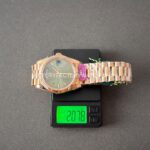 CBD Factory Counterweight Rolex Day-Date 228235-0025 40mm Full Rose Gold Olive Green Roman Dial