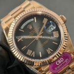 CBD Factory Counterweight Rolex Day-Date 228235-0055 40mm Full Rose Gold Roman Numerals Grey Dial (5) CBD Factory Counterweight Rolex Day-Date 228235-0055 40mm Full Rose Gold Roman Numerals Grey Dial