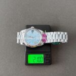 CBD Factory Counterweight Rolex Day-Date 228236-0012 40mm Full Platinum Roman Numerals Ice Blue Dial