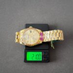 CBD Factory Counterweight Rolex Day-Date 228238-0002 40mm Full Yellow Gold Roman Numerals Silver Dial