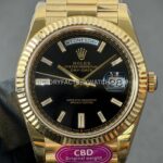 CBD Factory Counterweight Rolex Day-Date 228238-0004 40mm Full Yellow Gold Black Baguette Dial (7) CBD Factory Counterweight Rolex Day-Date 228238-0004 40mm Full Yellow Gold Black Baguette Dial