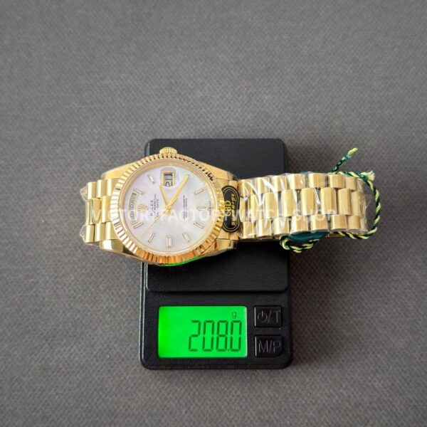 CBD Factory Counterweight Rolex Day-Date 228238-0071 40mm Full Yellow Gold Mother of Pearl Dial