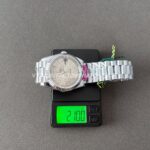 CBD Factory Counterweight Rolex Day-Date 228239-0001 40mm Full White Gold Stripe Motif Dial