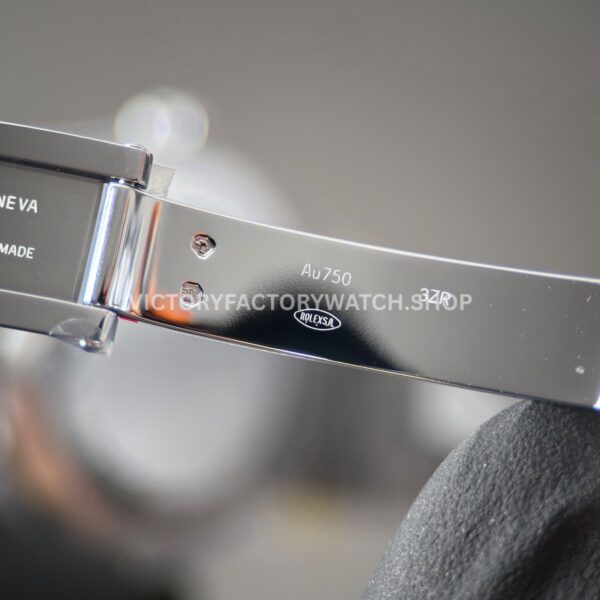 CBD Factory Counterweight Rolex Day-Date 228239-0001 40mm Full White Gold Stripe Motif Dial