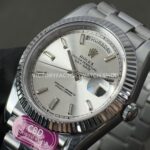 CBD Factory Counterweight Rolex Day-Date 228239-0003 40mm Full White Gold Silver Baguette Dial (3) CBD Factory Counterweight Rolex Day-Date 228239-0003 40mm Full White Gold Silver Baguette Dial