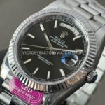 CBD Factory Counterweight Rolex Day-Date 228239-0004 40mm Full White Gold Black Dial (4) CBD Factory Counterweight Rolex Day-Date 228239-0004 40mm Full White Gold Black Dial