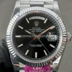 CBD Factory Counterweight Rolex Day-Date 228239-0004 40mm Full White Gold Black Dial (6) CBD Factory Counterweight Rolex Day-Date 228239-0004 40mm Full White Gold Black Dial