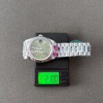 CBD Factory Counterweight Rolex Day-Date 228239-0033 40mm Full White Gold Roman Numerals Olive Green Dial