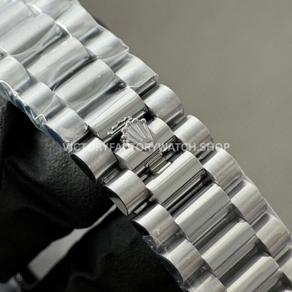 CBD Factory Counterweight Rolex Day-Date 228239-0046 40mm Full White Gold Roman Numerals White Dial