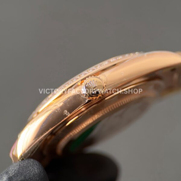 CBD Factory Counterweight Rolex Day-Date 228345RBR-0006 40mm Full Rose Gold Diamond Bezel Brown Baguette Dial (4) CBD Factory Counterweight Rolex Day-Date 228345RBR-0006 40mm Full Rose Gold Diamond Bezel Brown Baguette Dial