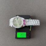 CBD Factory Counterweight Rolex Day-Date 228396TBR-0020 40mm Full Platinum Diamond Bezel Roman Numerals Olive Green Dial (2) CBD Factory Counterweight Rolex Day-Date 228396TBR-0020 40mm Full Platinum Diamond Bezel Roman Numerals Olive Green Dial