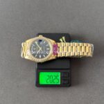 CBD Factory Counterweight Rolex Day-Date 228398TBR-0001 40mm Full Yellow Gold Diamond Bezel Roman Numerals Black Dial