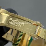 CBD Factory Counterweight Rolex Day-Date 228398TBR-0039 40mm Full Yellow Gold Diamond Bezel Roman Numerals Green Dial