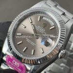 CBD Factory Counterweight Rolex Day-Date 228239-0060 40mm Full White Gold Grey Dial