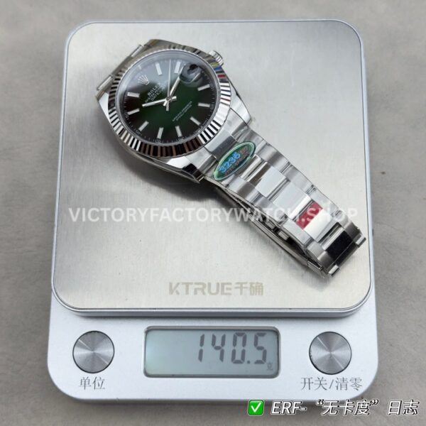 ER Factory Rolex Datejust 126334-0033 41mm Steel White Rolesor Green Ombré Dial (5) ER Factory Rolex Datejust 126334-0033 41mm Steel White Rolesor Green Ombré Dial
