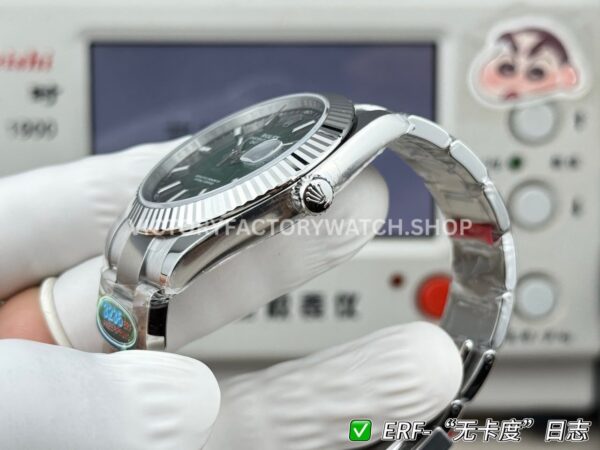 ER Factory Rolex Datejust 126334-0033 41mm Steel White Rolesor Green Ombré Dial (6) ER Factory Rolex Datejust 126334-0033 41mm Steel White Rolesor Green Ombré Dial